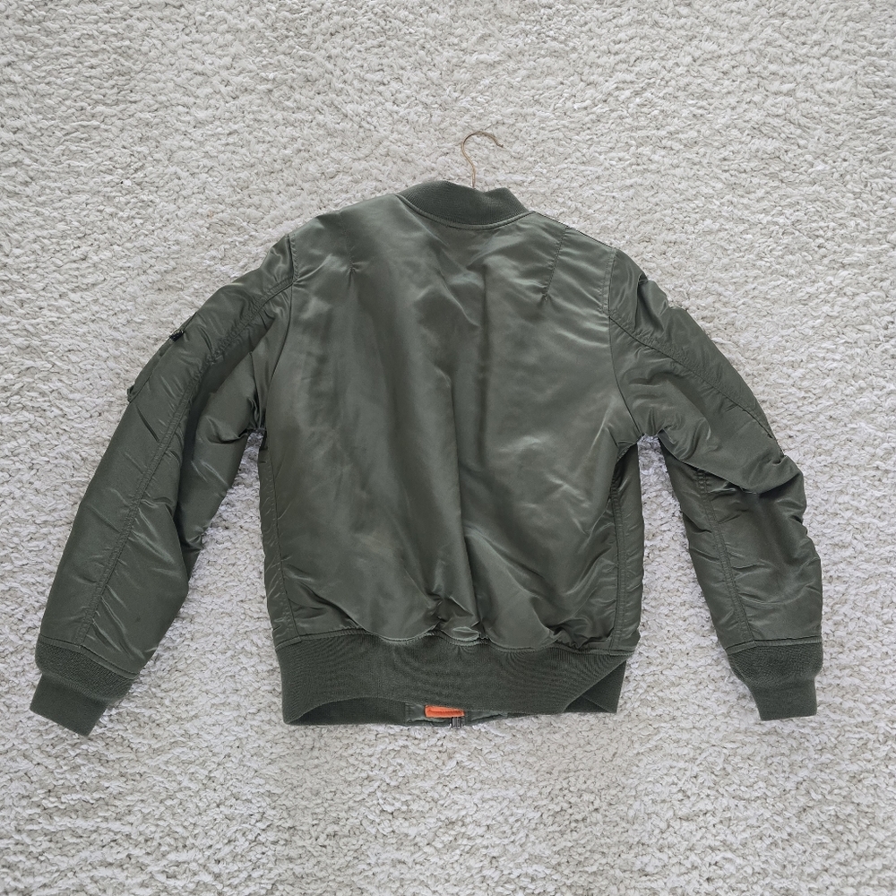 Alpha Industries, Green Bomber Jacket, Size M - Picture 2 of 13